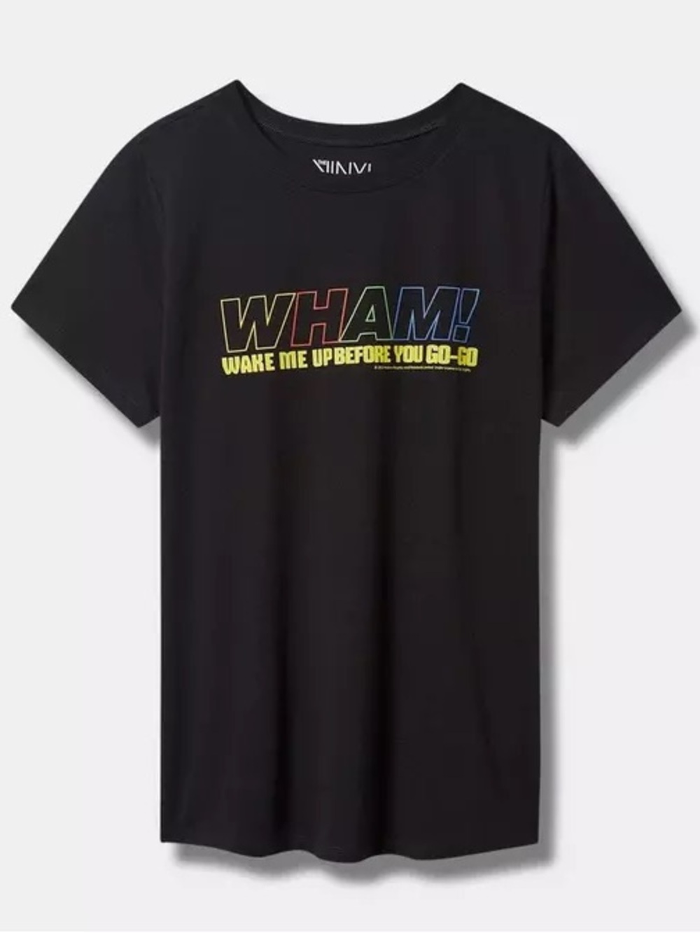 Torrid Wham classic fit cotton crew tee - size 1 - deep black